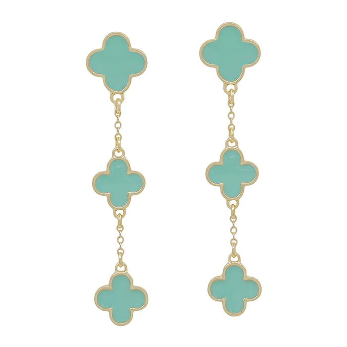 Clover Drop Earrings