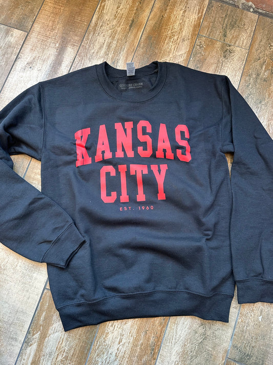 Kansas City Red on Black