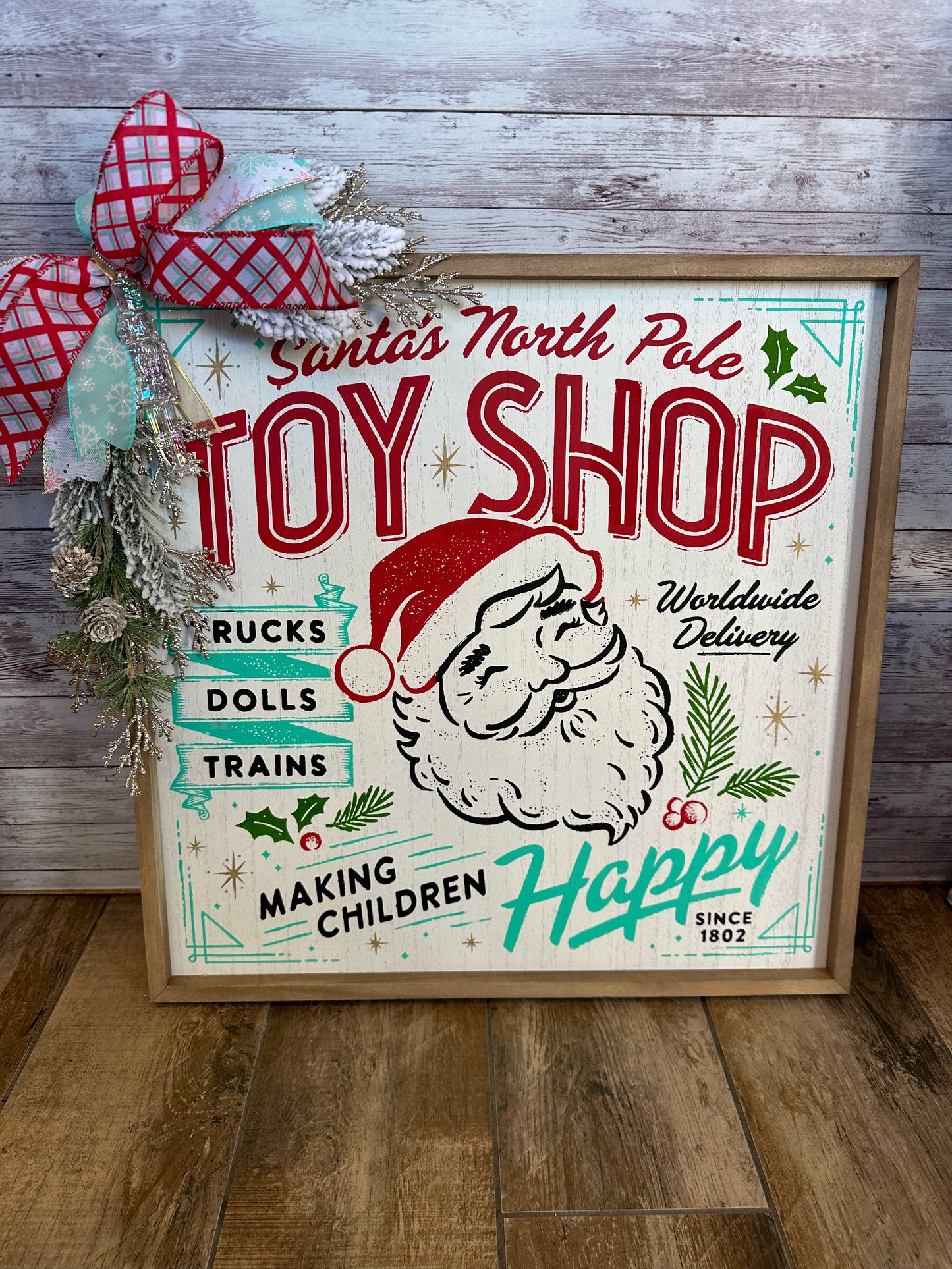 Santa's Toy Shop Sign