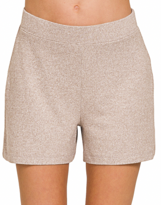 Soft Elastic Waist Shorts