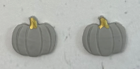 Clay Pumpkin Earrings