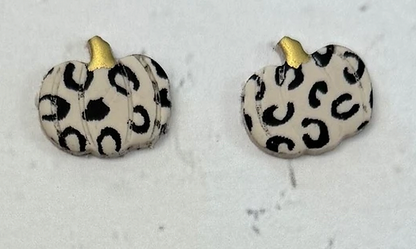 Clay Pumpkin Earrings