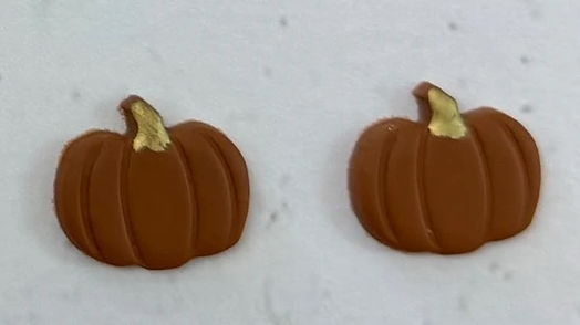 Clay Pumpkin Earrings