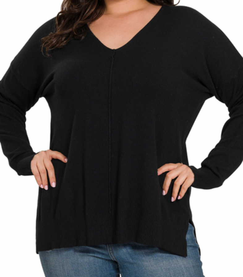 Front Seam Sweater