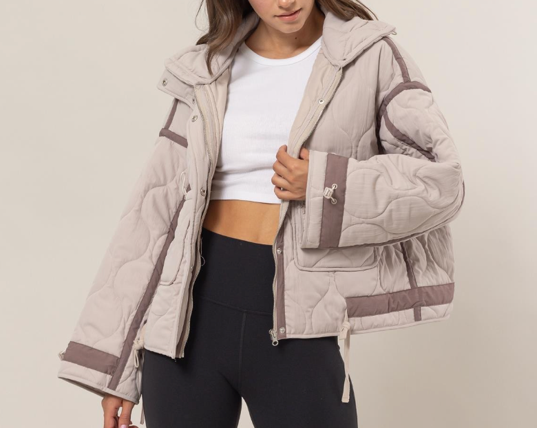 Quilted Togger Puffer Jacket