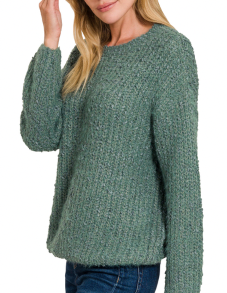 Brushed Round Neck Sweater