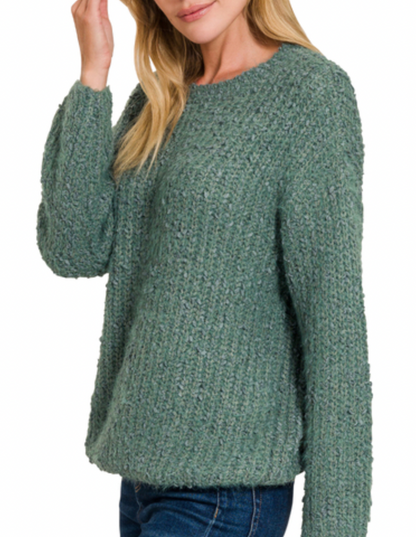 Brushed Round Neck Sweater