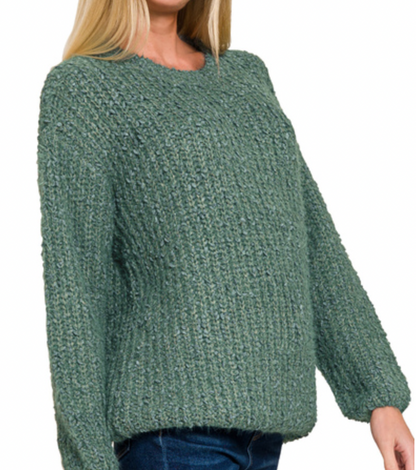 Brushed Round Neck Sweater